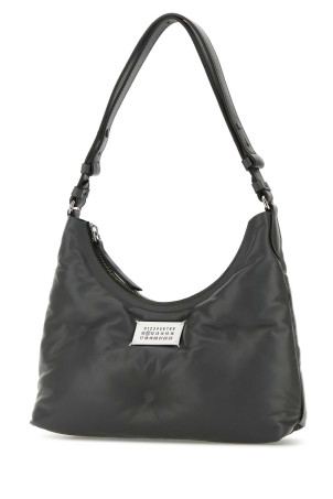 Dark grey nappa leather small Glam Slam Hobo shoulder bag MAISON MARGIELA (SB3WG0024P4300)