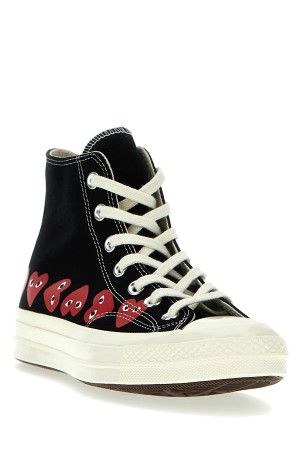 Кросівки Comme des Garçons Play x Converse, чорні AZK1271 Кросівки Comme des Garçons Play x Converse, чорні AZK1271