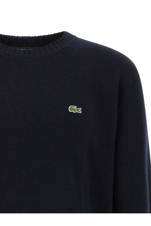 Светр з логотипом Синій LACOSTE AH2916166