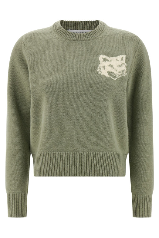 'Fox Head' sweater Green