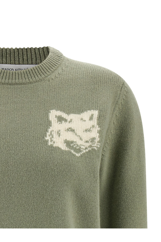 'Fox Head' sweater Green