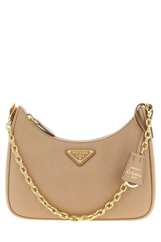 Сумка через плечо «Prada Re-Edition 2005» Бежевая 1BH204VV2PNZVF0MUH