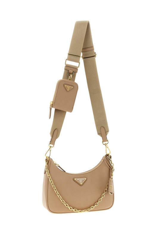 Сумка через плечо «Prada Re-Edition 2005» Бежевая 1BH204VV2PNZVF0MUH
