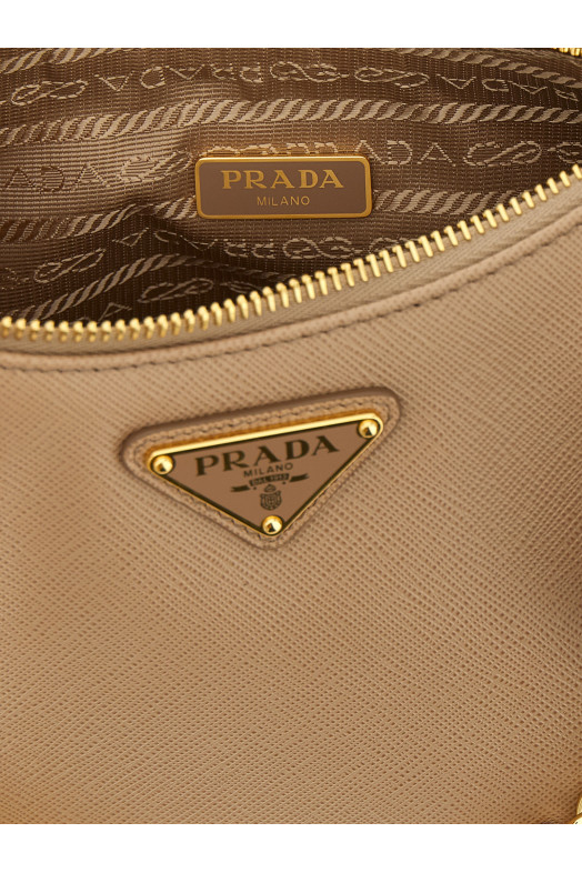 Сумка через плечо «Prada Re-Edition 2005» Бежевая 1BH204VV2PNZVF0MUH