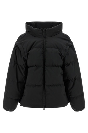 'Numeric signature MM6' embroidery down jacket Black 'Numeric signature MM6' embroidery down jacket Black