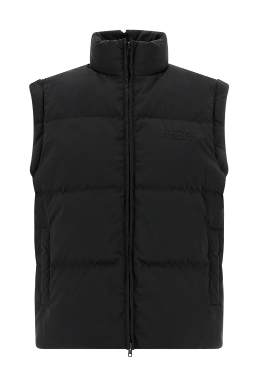 'Numeric signature MM6' embroidery down jacket Black 'Numeric signature MM6' embroidery down jacket Black