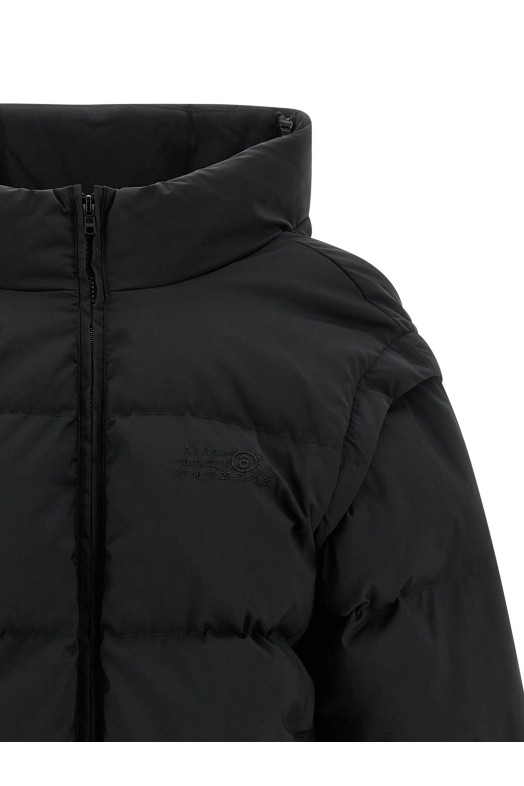 'Numeric signature MM6' embroidery down jacket Black 'Numeric signature MM6' embroidery down jacket Black