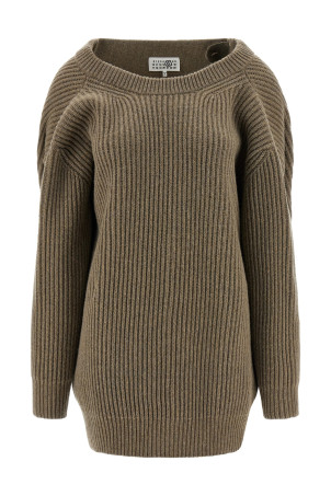 Светр-сукня Бежевий MM6 MAISON MARGIELA S62HL0042M13193114 Светр-сукня Бежевий MM6 MAISON MARGIELA S62HL0042M13193114
