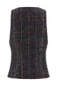 Sequin tartan vest Multicolor