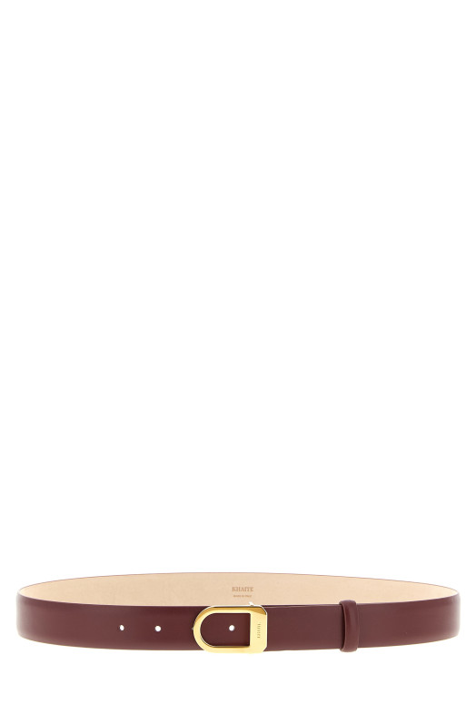 'Saddle' belt Bordeaux