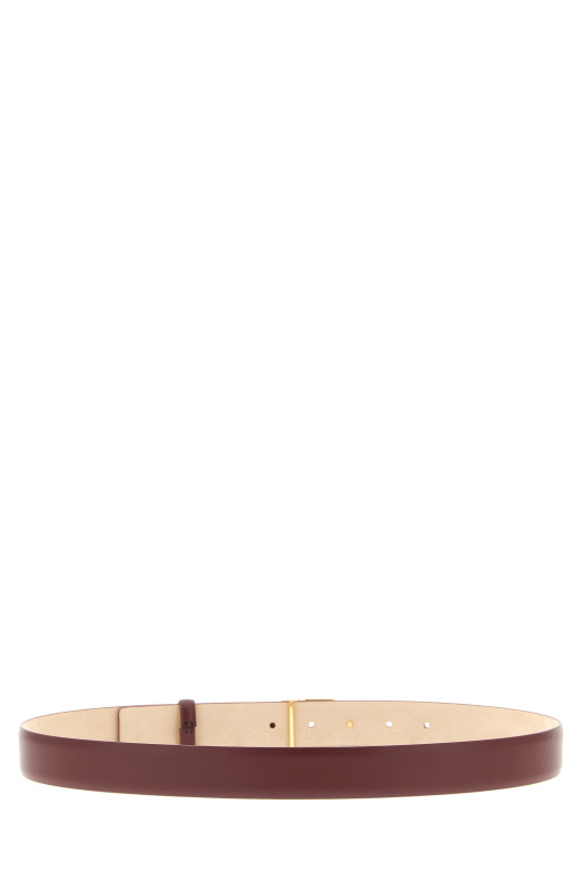 'Saddle' belt Bordeaux