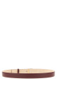 'Saddle' belt Bordeaux