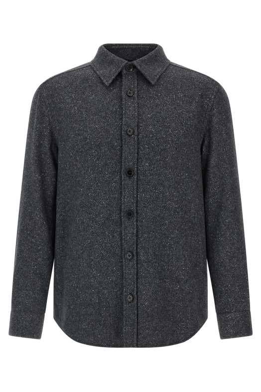 Mélange overshirt Gray