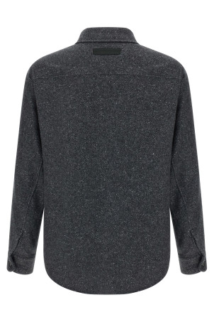 Сорочка Mélange Сіра ZEGNA UGV10A2SOT48005G054 Сорочка Mélange Сіра ZEGNA UGV10A2SOT48005G054