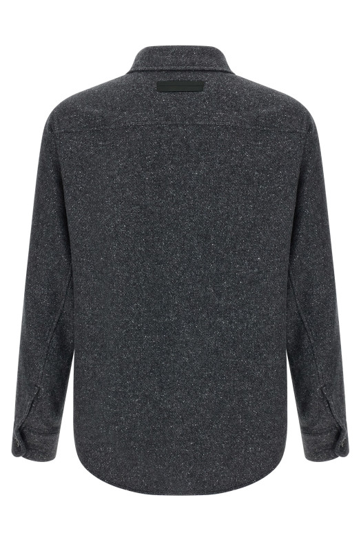 Mélange overshirt Gray