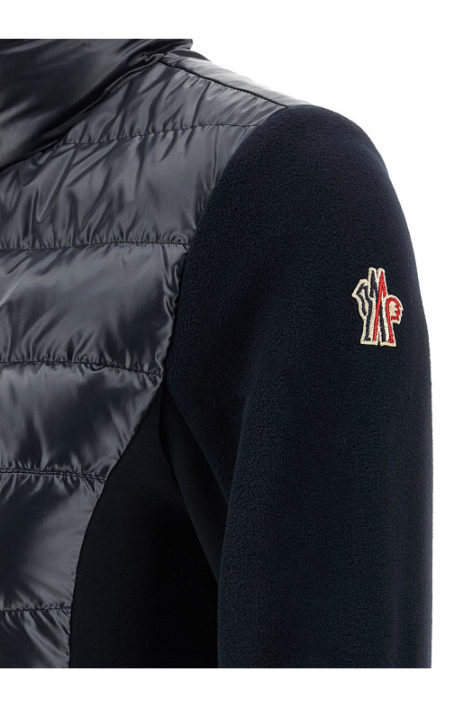 Padded vest sweatshirt Blue