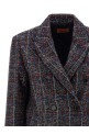 Sequin tartan blazer Multicolor