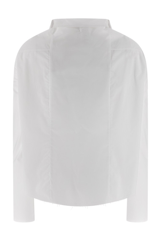 'Numeric signature MM6' embroidered shirt White