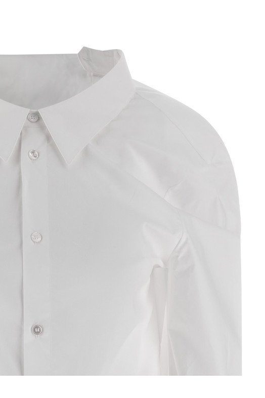 'Numeric signature MM6' embroidered shirt White