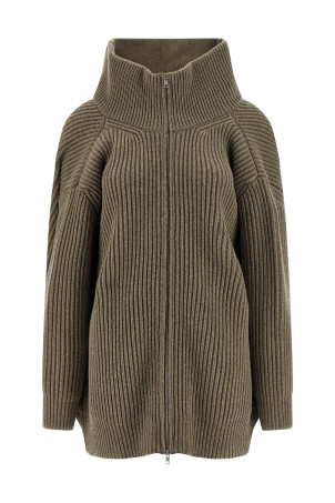 Кардиган з вставкою з панелей Бежевий MM6 MAISON MARGIELA S62AN0158M13193114 Кардиган з вставкою з панелей Бежевий MM6 MAISON MARGIELA S62AN0158M13193114