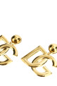 Crystal logo earrings Gold