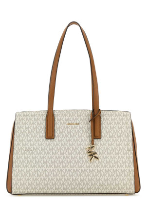 Сумка для покупок Laila из печатного полотна, бежевая MICHAEL BY MICHAEL KORS (30S5G9IT2B) Сумка для покупок Laila из печатного полотна, бежевая MICHAEL BY MICHAEL KORS (30S5G9IT2B)