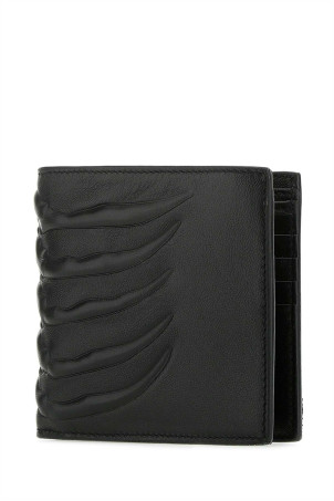 Black nappa leather wallet Black ALEXANDER MCQUEEN (550833ASOAO)