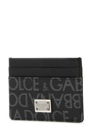 Black leather card holder DOLCE & GABBANA (BP0330AJ705)