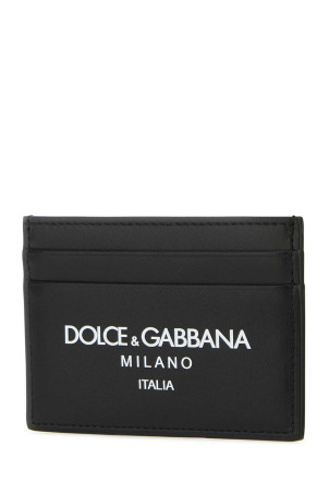 Чорний шкіряний картхолдер DOLCE & GABBANA (BP0330AN244) DOLCE & GABBANA Чорний шкіряний картхолдер DOLCE & GABBANA (BP0330AN244) DOLCE & GABBANA