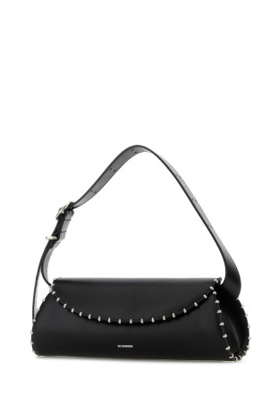 Black leather Cannolo crossbody bag JIL SANDER (J07WD0023P8803)