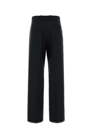 Широкі штани з чорної вовни та поліестеру MAISON MARGIELA (S51KA0607M35513)
