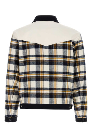 Embroidered flannel Western bomber jacket DSQUARED (S71AN0621D35350)