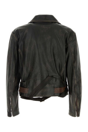 Dark brown leather jacket DSQUARED (S71AN0638SY1512) Dark brown leather jacket DSQUARED (S71AN0638SY1512)