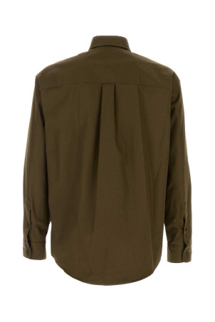 Армійська зелена бавовняна сорочка DSQUARED (S71DM0805S41794) DSQUARED2 Армійська зелена бавовняна сорочка DSQUARED (S71DM0805S41794) DSQUARED2
