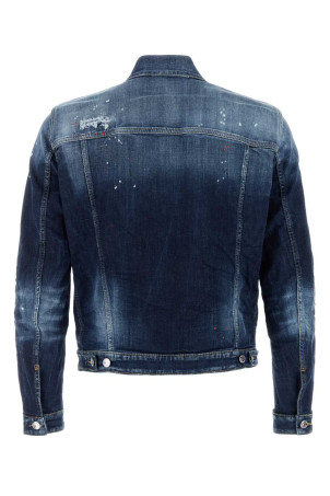 Stretch denim Dan jacket DSQUARED (S74AM1601S30664) Stretch denim Dan jacket DSQUARED (S74AM1601S30664)