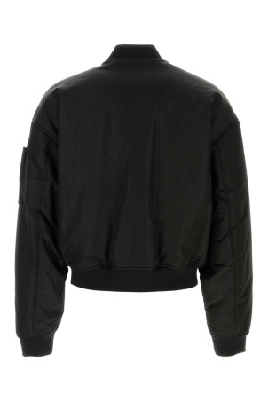 Чорна нейлонова куртка-бомбер DSQUARED (S74AM1633S53354) DSQUARED2 Чорна нейлонова куртка-бомбер DSQUARED (S74AM1633S53354) DSQUARED2