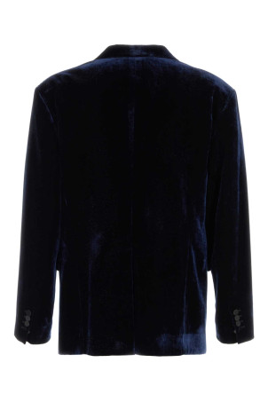 Midnight blue velvet blazer DSQUARED (S74BN1336S54819) Midnight blue velvet blazer DSQUARED (S74BN1336S54819)