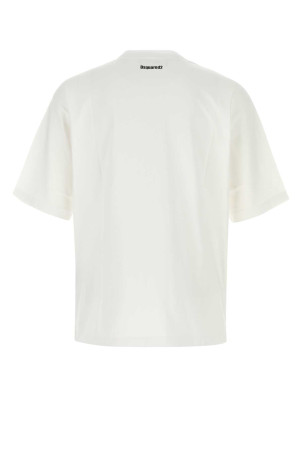 Белая хлопковая футболка White DSQUARED (S74GD1478D20033) DSQUARED2 Белая хлопковая футболка White DSQUARED (S74GD1478D20033) DSQUARED2