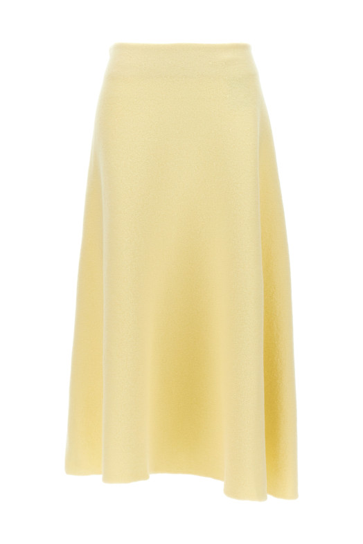 Шерстяна спідниця Жовта JIL SANDER (J02MA0024J14506737)