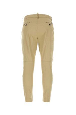 Бежевые эластичные хлопковые брюки Sexy Chino White DSQUARED (S74KB0819S39021) DSQUARED2 Бежевые эластичные хлопковые брюки Sexy Chino White DSQUARED (S74KB0819S39021) DSQUARED2