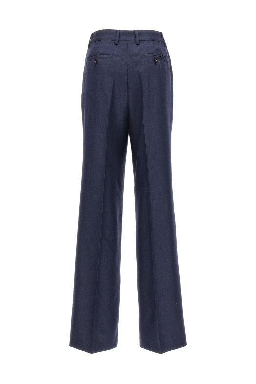 Silk cashmere pants Blue