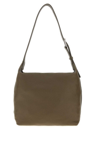 Кожаная сумка через плечо Isa оливкового цвета THE ROW (W1809L611)