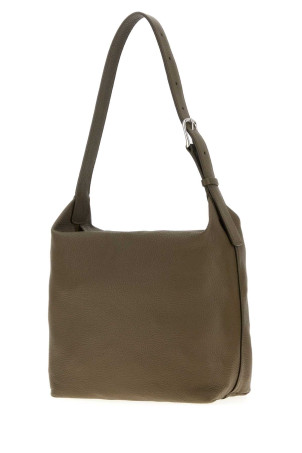 Кожаная сумка через плечо Isa оливкового цвета THE ROW (W1809L611)