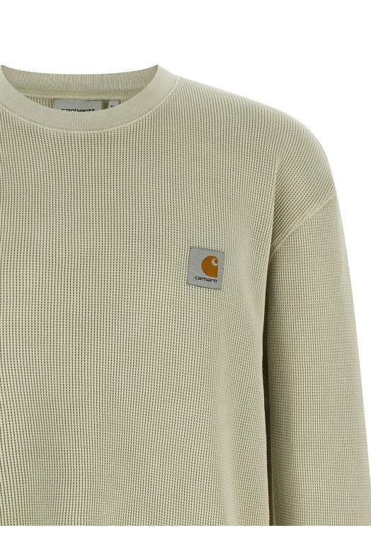 'Vista Waffle' T-shirt Beige