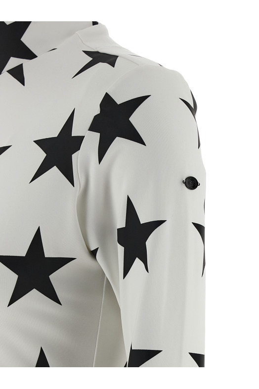 'Lunaria' technical jersey Black-grey