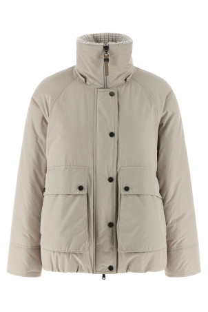 Cashmere neck down jacket Beige Cashmere neck down jacket Beige
