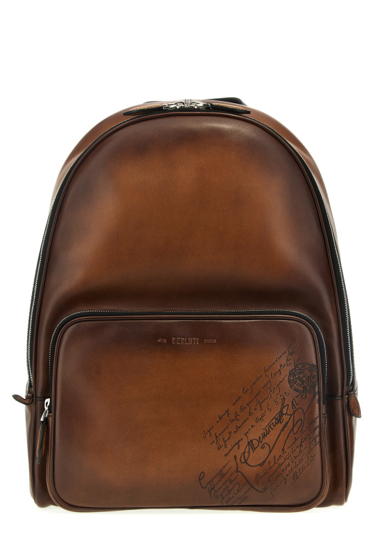 'Time Off Scritto Swipe' backpack Brown