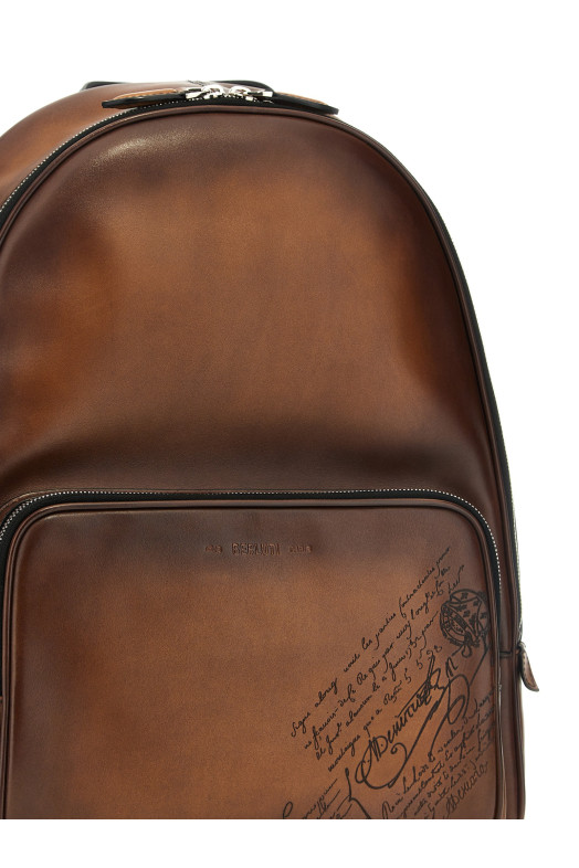 'Time Off Scritto Swipe' backpack Brown