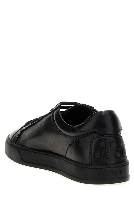 Leather sneakers Black
