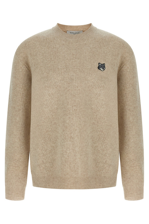 'Fox Head' sweater Beige
